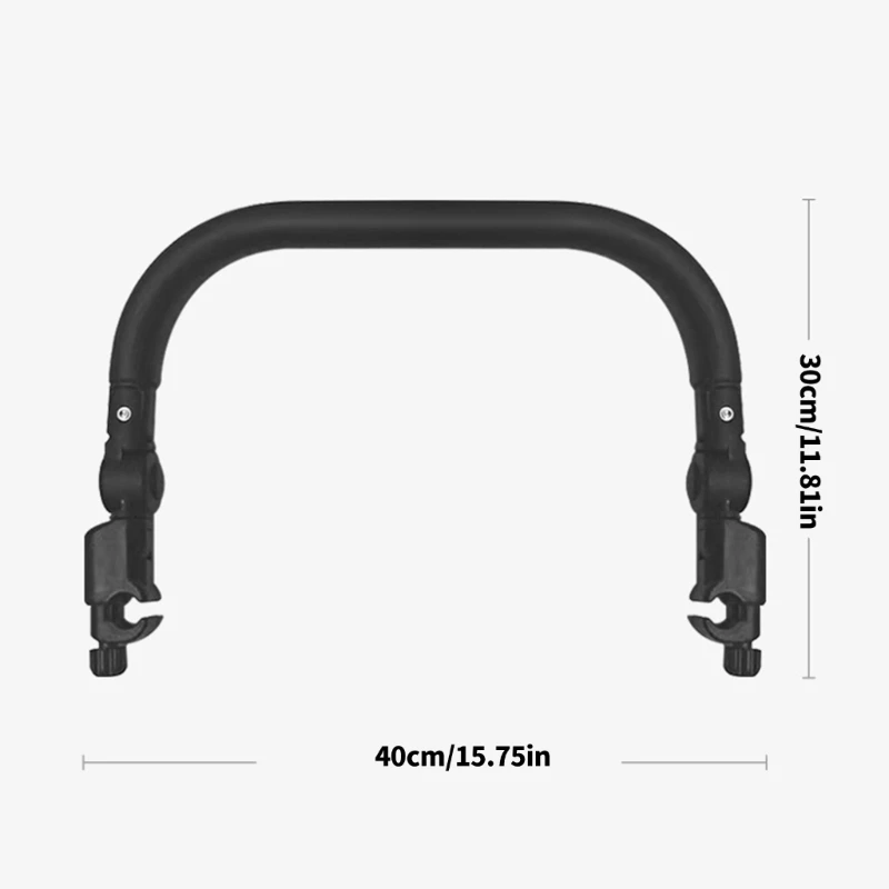 Protective PU Leather Handrail Strollers Armrest Bumper Universal Handle Detachable Front Rod Infant Safety Design