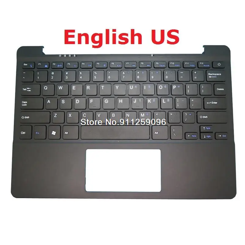 

Laptop PalmRest&keyboard For 4Good CL110 English US Russia RU Upper Case Without Touchpad New