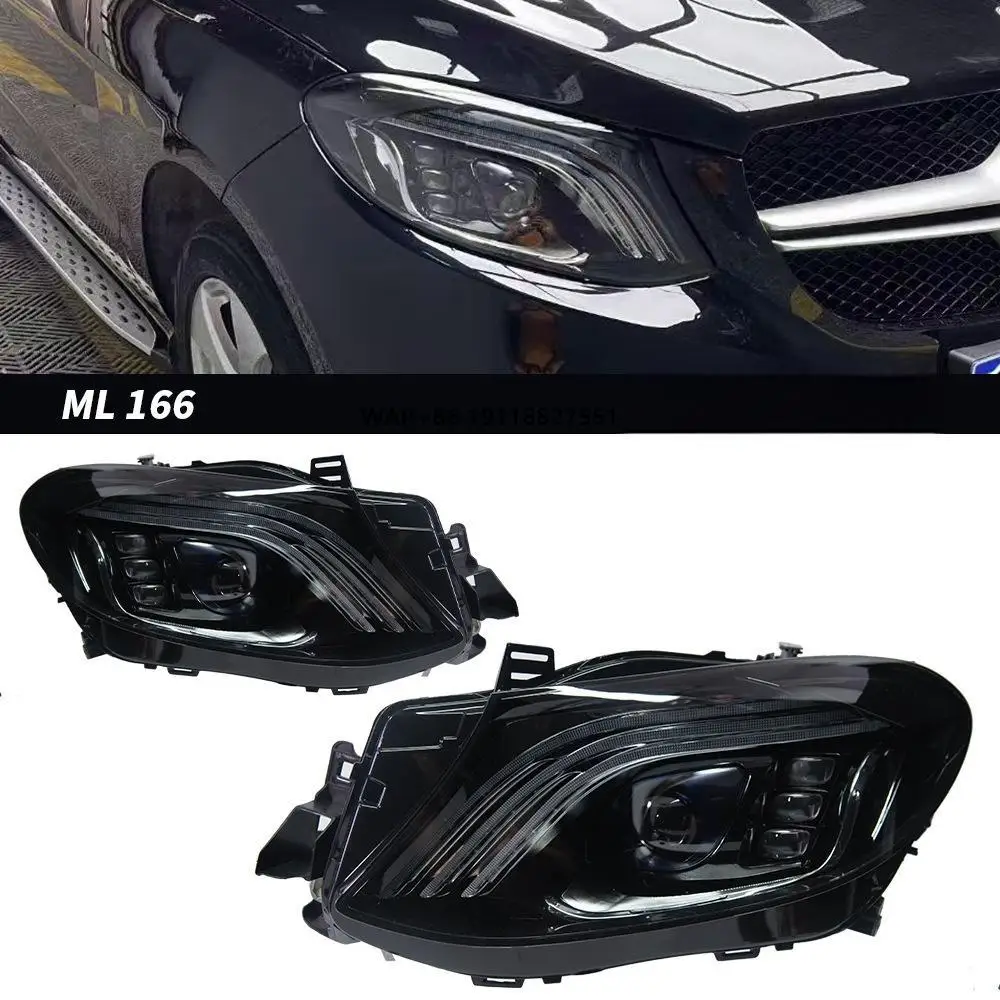 

New M-CLASS (W166) 2012-2015 6000K LED DRL Dynamic Signal High/Low Beam Day Running Light Auto Lamps