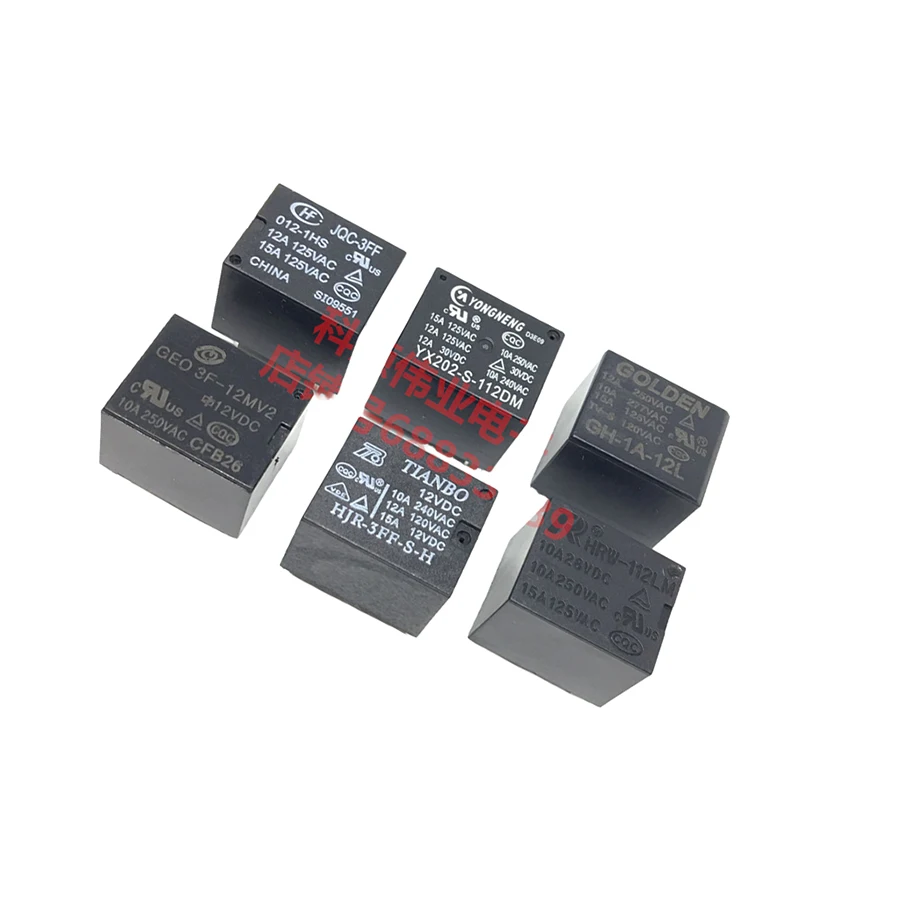 HRW-1112LM GEO 3F 12MV2 4Pin   HJR-3FF-S-H-12VDC