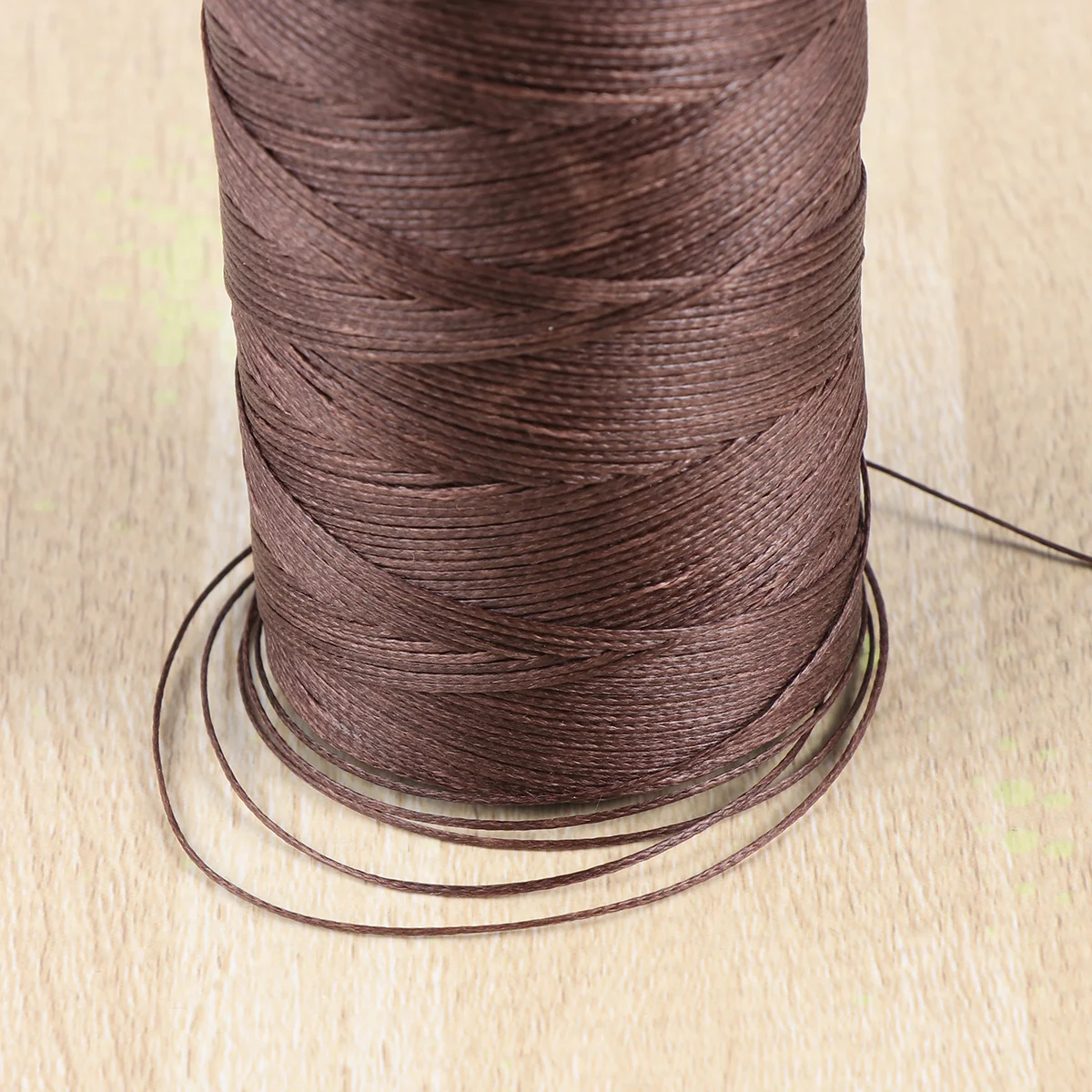 

260m 150d 0.8mm Light Coffee Sewing Wax Thread Versatile Hand Stitching Cord Craft DIY Waxed Line Projects