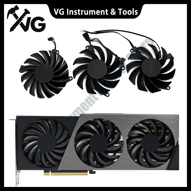 New 85MM CF-12910S CF-12915S Rtx4070 SUPER GPU Cooler for Inno3d RTX 4070Ti 4070 4060Ti X3 OC Graphics Card Cooling Fan