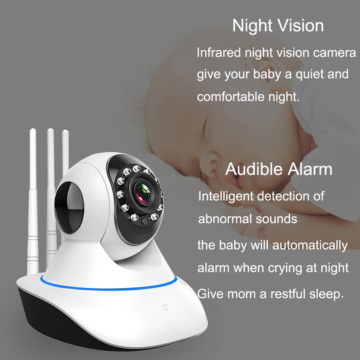 

3MP 1296P V380Pro App Wireless PTZ IP Dome Camera IR Night Vision AI Humanoid Detection Home Security CCTV Baby Monitor
