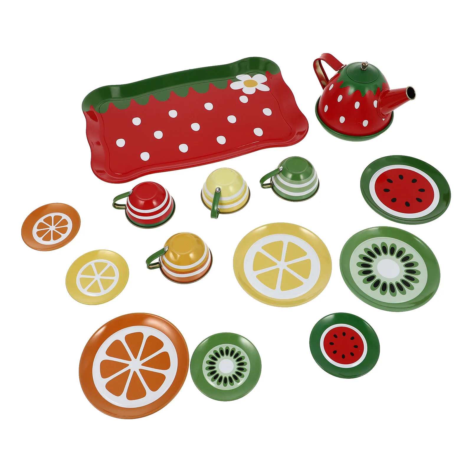 1Set Simulation Tea Ware Plaything for Kids Mini House Decor Imitation Teapot Creative Educational Gift Children Hand-Eye