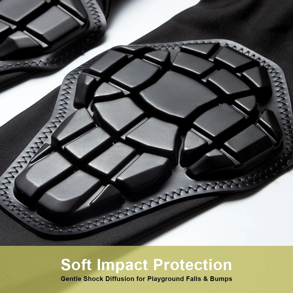 

Детский комплект наколенников и налокотников — дышащее сотовое защитное снаряжение для баскетбола/велосипеда, нескользящие рукава для мальчиков и девочек