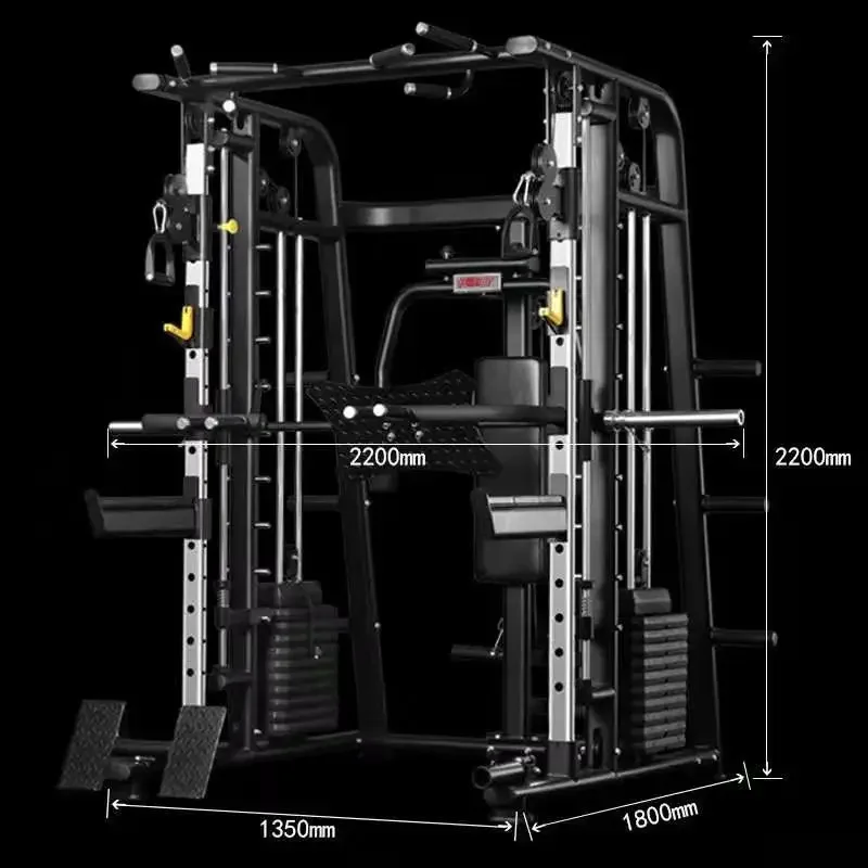 Squat rack power gym fitness equipmulti-function fitness equipment smith machine squat integrated trainer power rack