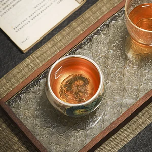 Goldene Porzellan-Teetasse, High-End-Malerei, gesundes Geschenk, persönlicher Gebrauch, Meister, Keramiktee, Abendessen, Sterlin 999 8 Hauptverkäufe Silver Cup - №6