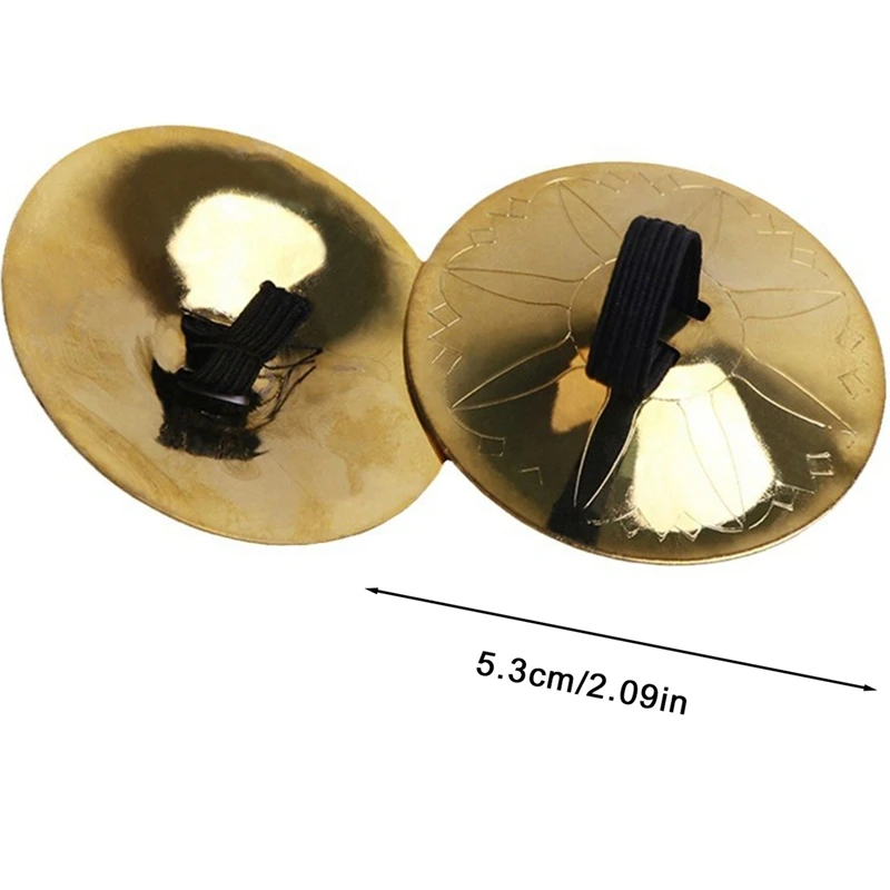 2Pcs Unique Mini Musical Instruments-Belly Dancing Finger Cymbals.Fun Percussion Props for Musical Expression&Performance