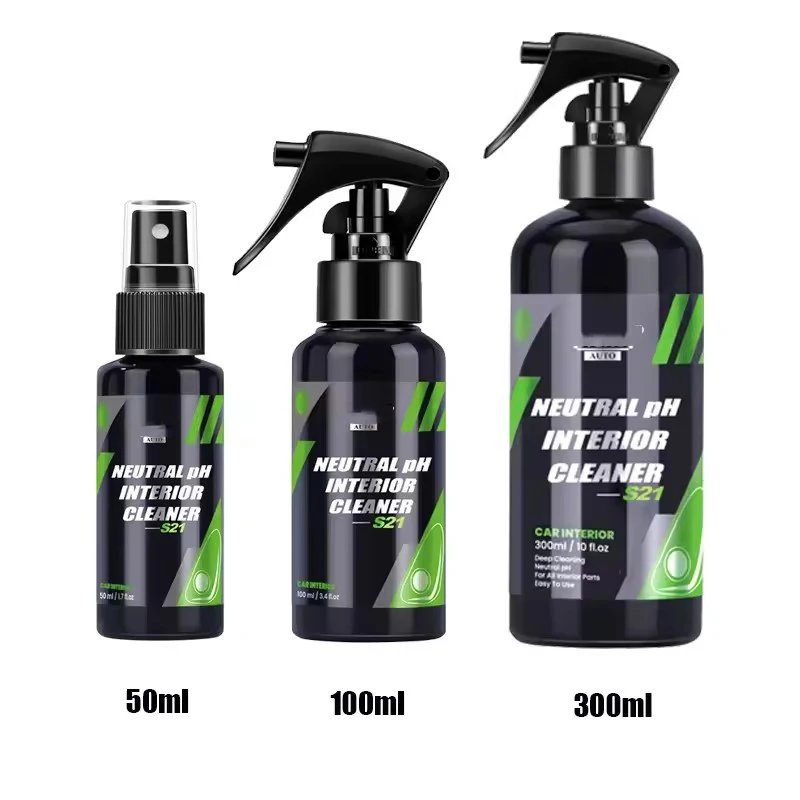 Universal Car Interior Cleaner Neutral Ph CAR Interior CLEANER Water-free Foam Spray Dust Remover Seat Roof Dash Cleaning