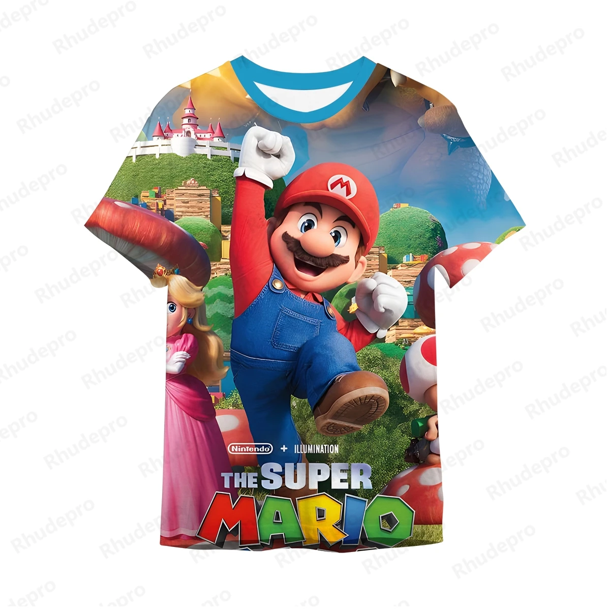 Super Mario Brothers ragazzi e ragazze t-shirt estate nuovo cartone animato stampato in 3D gioco di abbigliamento per bambini Mario Brothers