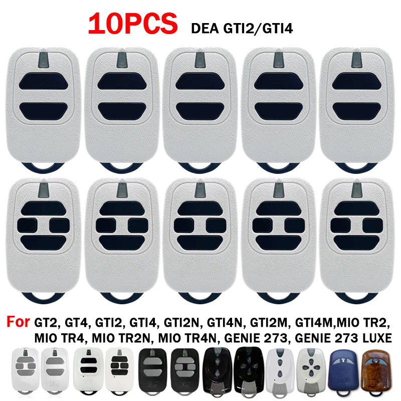 

10PCS DEA GTI2 GTI4 Garage Command 433.92MHz Rolling Code Remote Control For DEA GT2 GT4 MIO TR2 TR4 TR2N TR4N GENIE 273 GTI2M