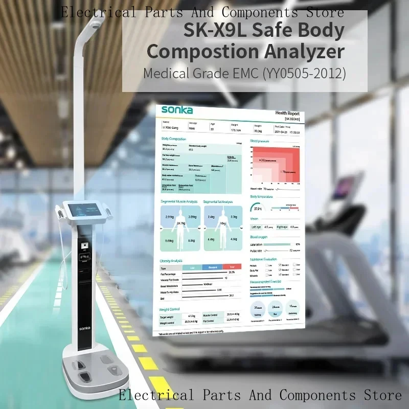 Sonka Fa With 8 Electrodes Scan Upgraded BMI Mahine Scale Full Body Composition Analyzer