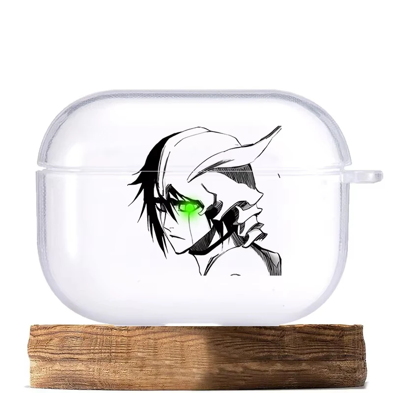 Hot Anime U-Ulquiorra C-Cifer Soft Silicone TPU Case For AirPods Pro 3 2 1 AirPods 4 3 2 1 Transparent Bluetooth Earphone Case