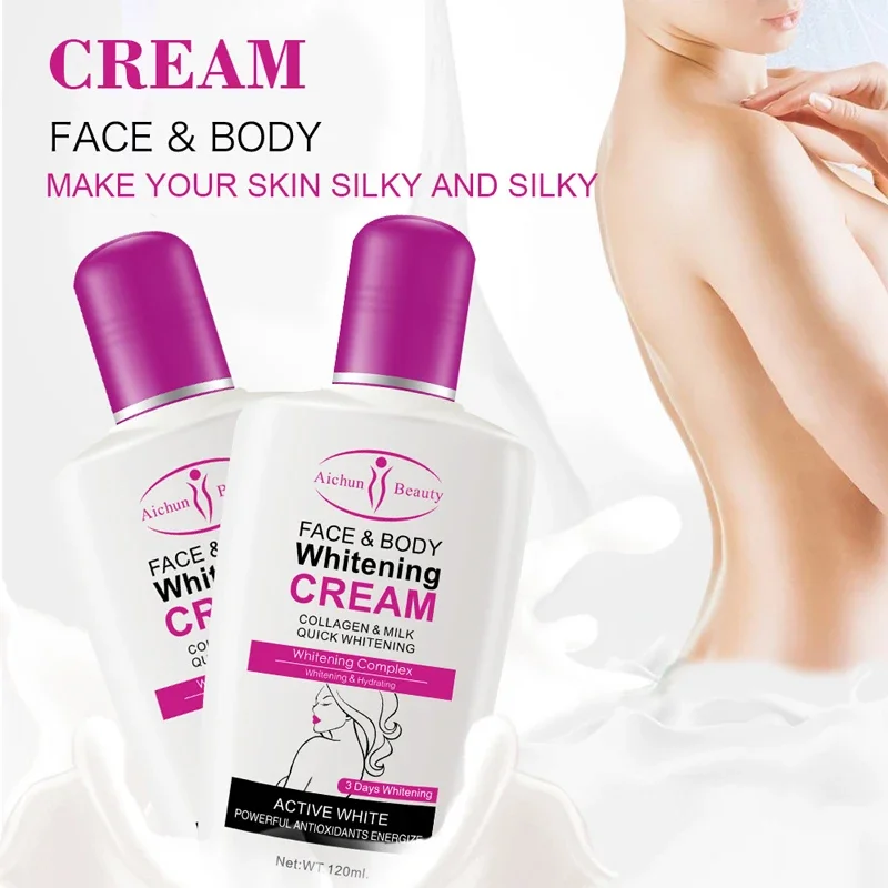 Collagen Milk Face Body Whitening Cream  Moisturizing Armpit Leg Arm Lotion Smooth Lightening Korean Cosmetics Skin Care