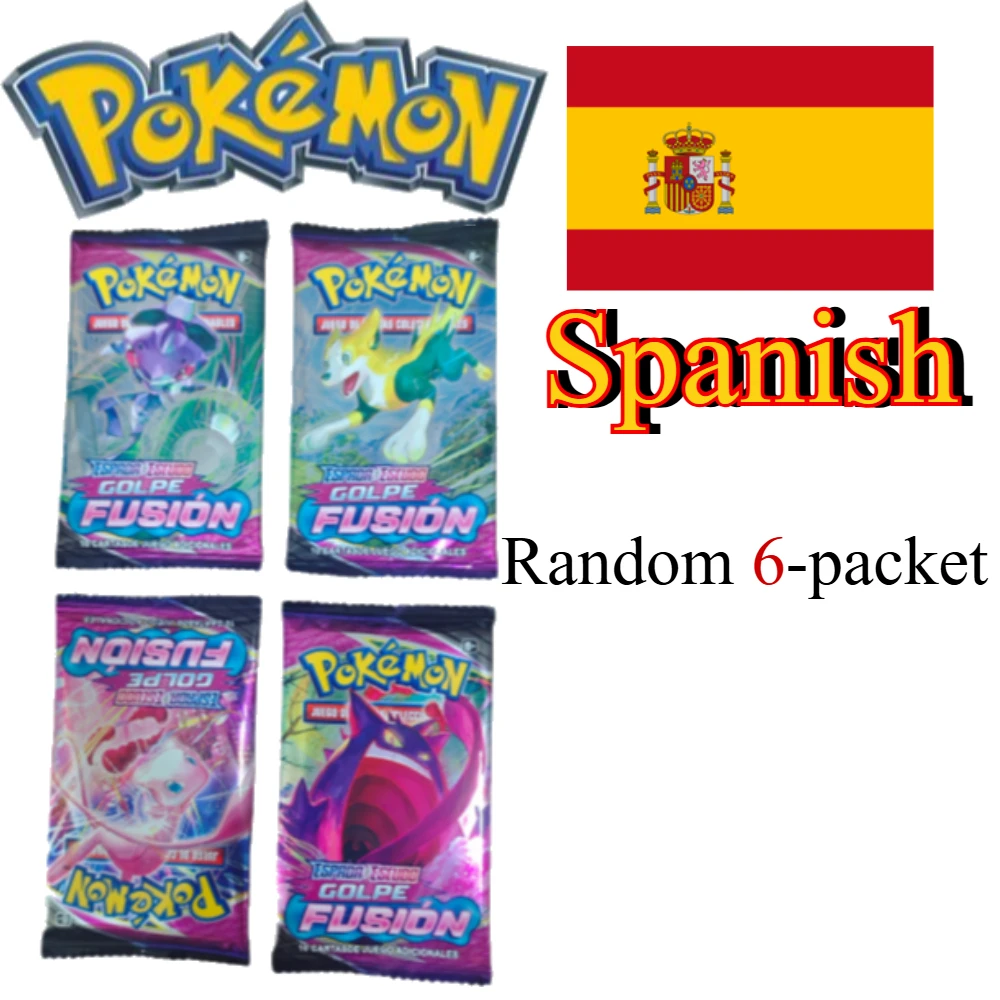 6-36 paquetes de Pokémon español VOLTSJE VIVIDO FUSION mascarada Etsncelles Skies Flames Booster Box tarjetas de Pokémon