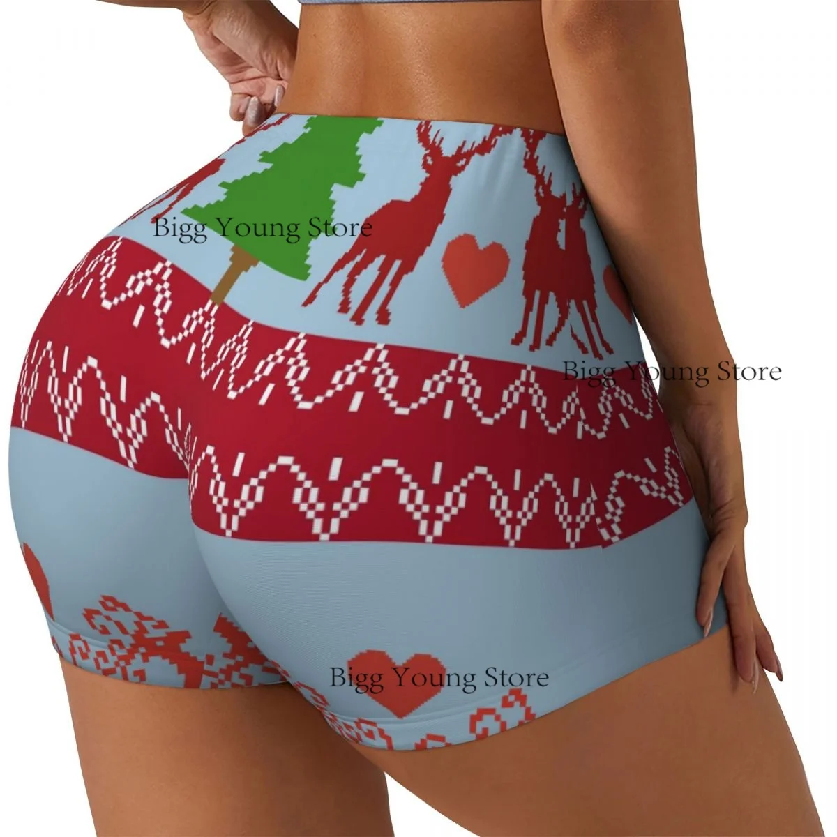 

Женские шорты для йоги, рождественские шорты с оленями для тренировок, быстросохнущие шорты для фитнеса, женские шорты для йоги, тренажерного зала, бега, брюки, спортивная одежда