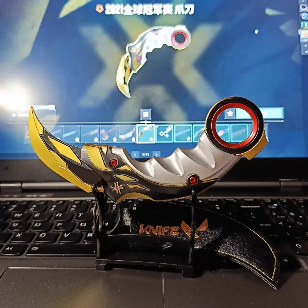 سلاح الشجاعة أبطال Karambit مخلب سكين لعبة الطرفية 16 سنتيمتر سلاح السيف المعدني نموذج اكسسوارات الحلي لعبة الأولاد هدية