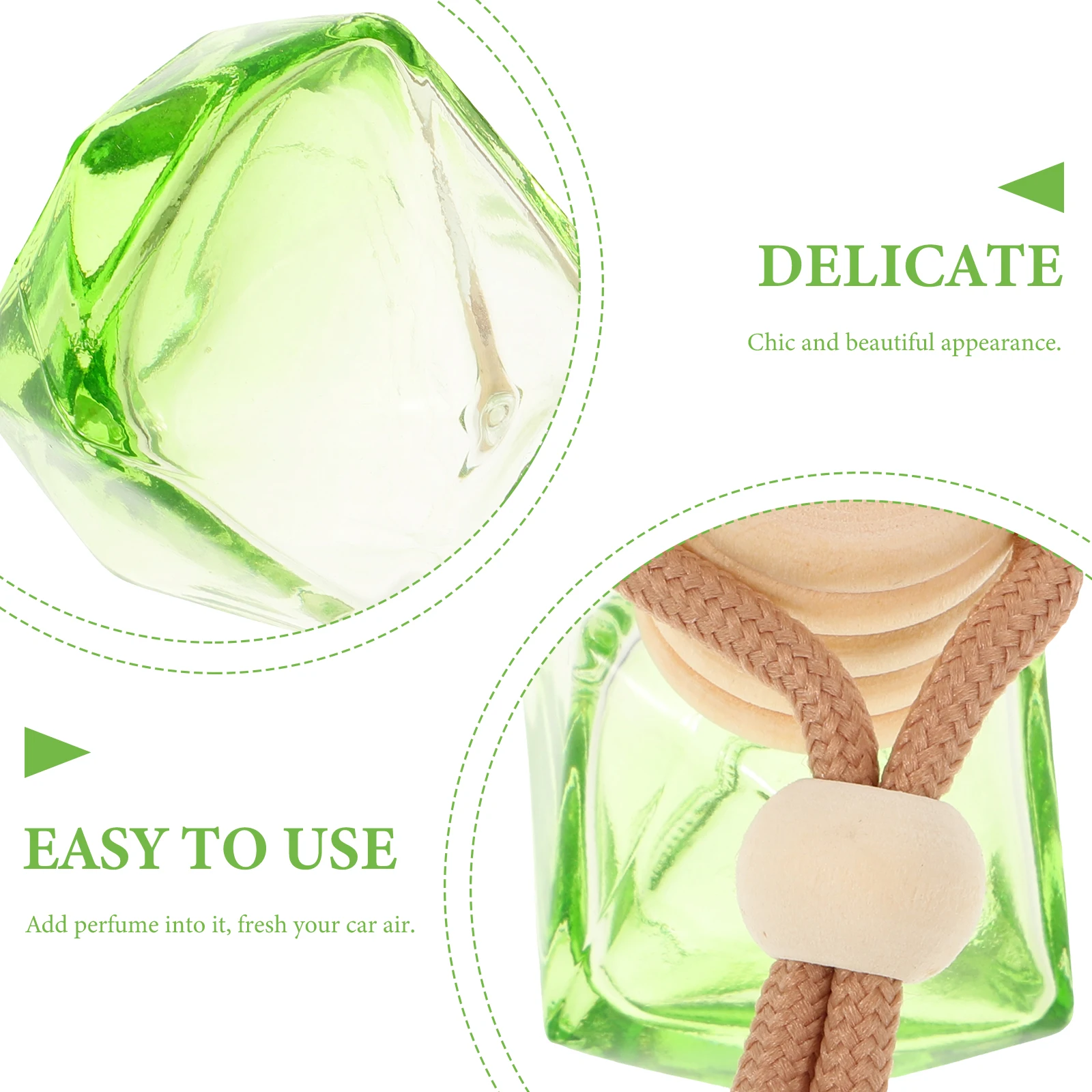 

5 Pcs Car Perfume Pendant Scent Diffuser Bottle for Essential Oils Diffusers Home Fragrance Large Room Mini