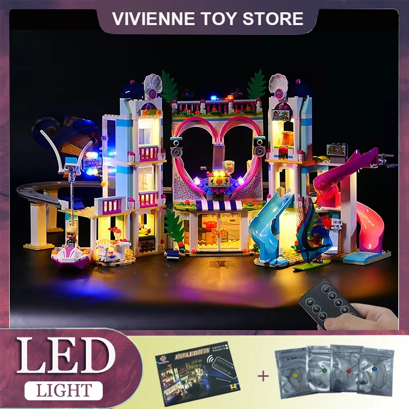 RC DIY LED Light Kit For LEGO Heartlake City Resort 41347 ( Only LED Light,Without Blocks Model)