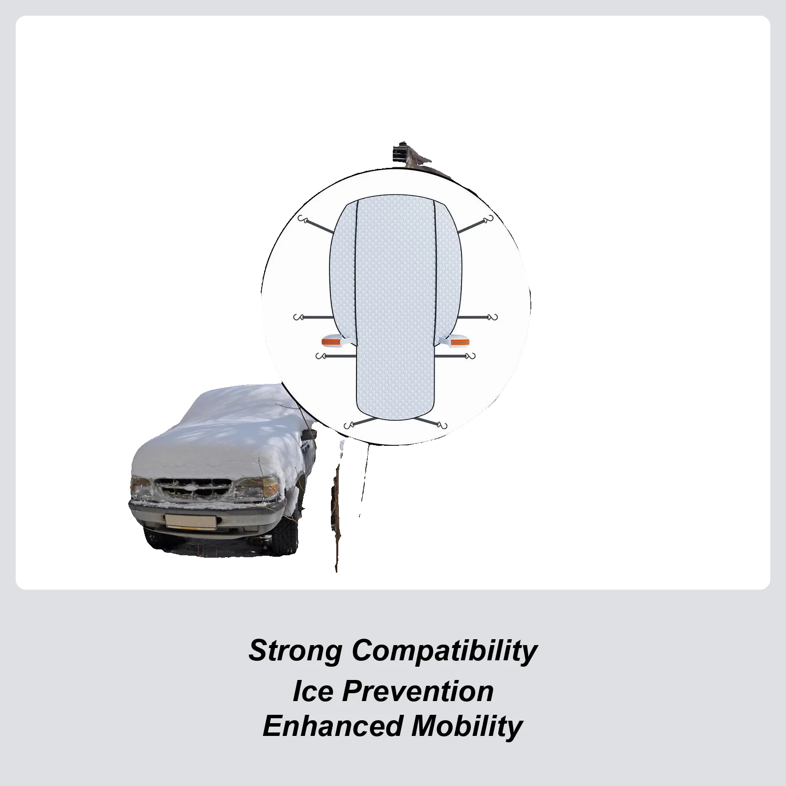 

Лобовое стекло, снежный чехол, защита от ультрафиолета, блокировщик, защита от мороза, солнцезащитный козырек, полное покрытие для уличного грузовика в холодную погоду