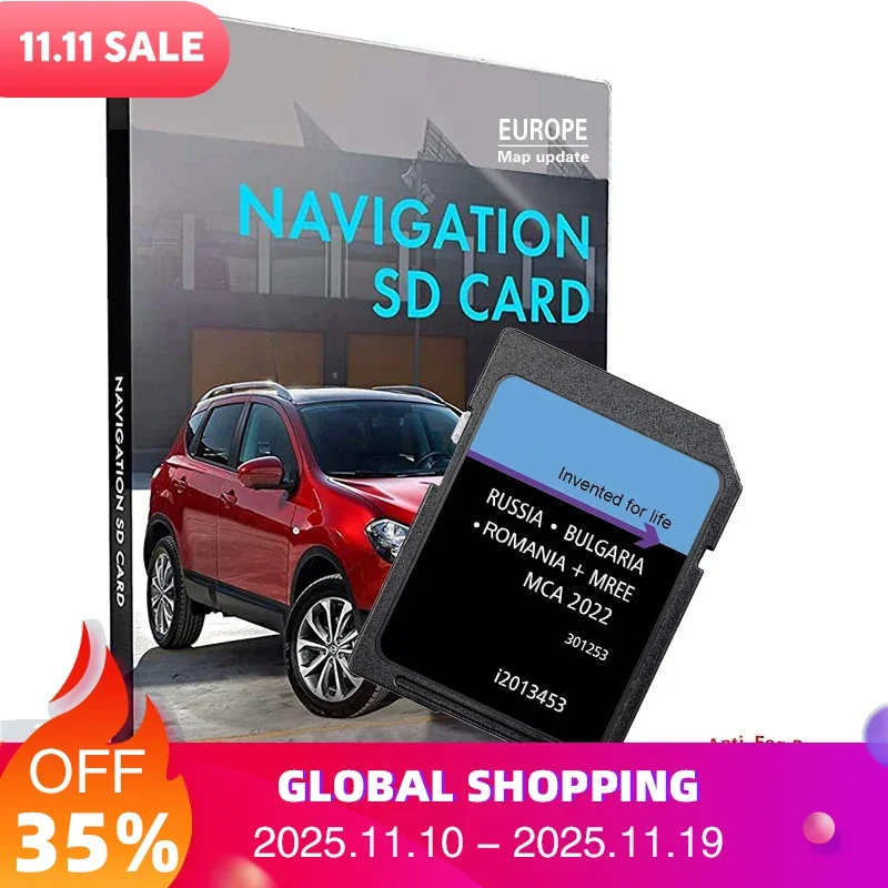 

MCA 2022 Sat Nav GPS Navigation SD Card for Ford Mondeo Kuga Car Cover East Europe RU BG RO Maps Sat Nav Accessories