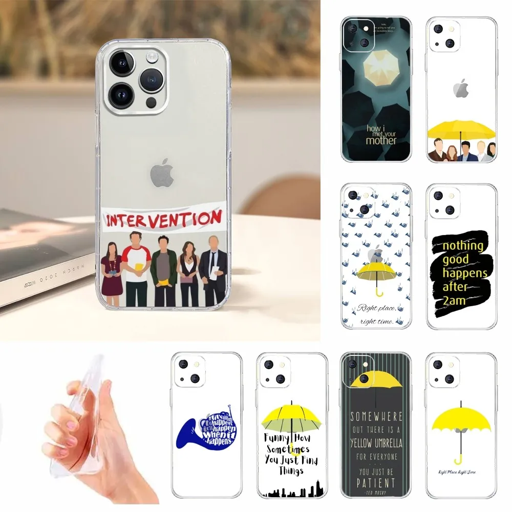 America Sitcom How I Met Your Mother Handyhülle für iPhone 16 15 11 13 14 Pro Max 7 8 Plus X Xr Xs Max 12 Mini Transparente Abdeckung