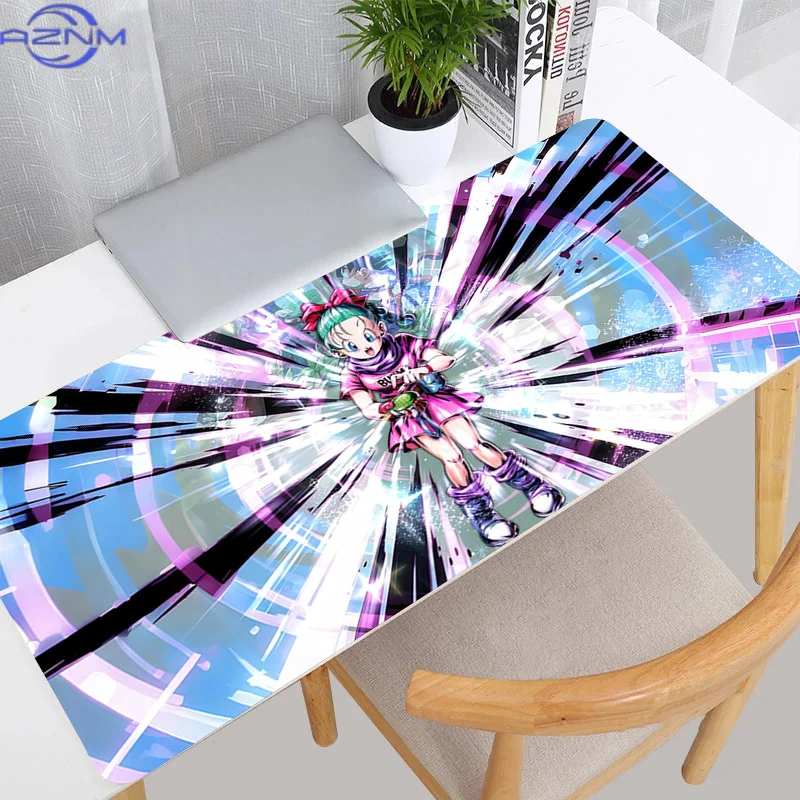 DBZ Dragon Ball Bulma Z Mouse Pad kawaii Anime Desk Mat E-sports Gaming Accessories Varmilo Keyboard Pad Gamer Computer Mousepad