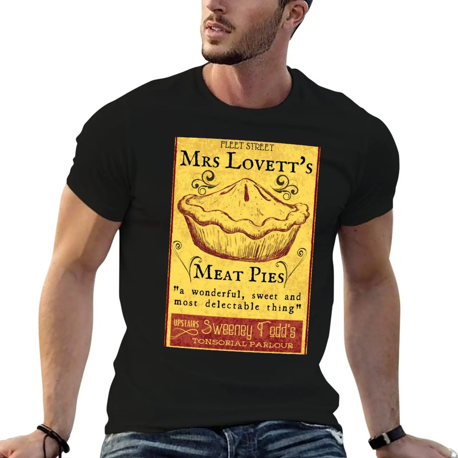 

Mrs Lovett's Meat Pies - Sweeney Todd Musical T-Shirt t shirts for man cotton funny T-Shirt