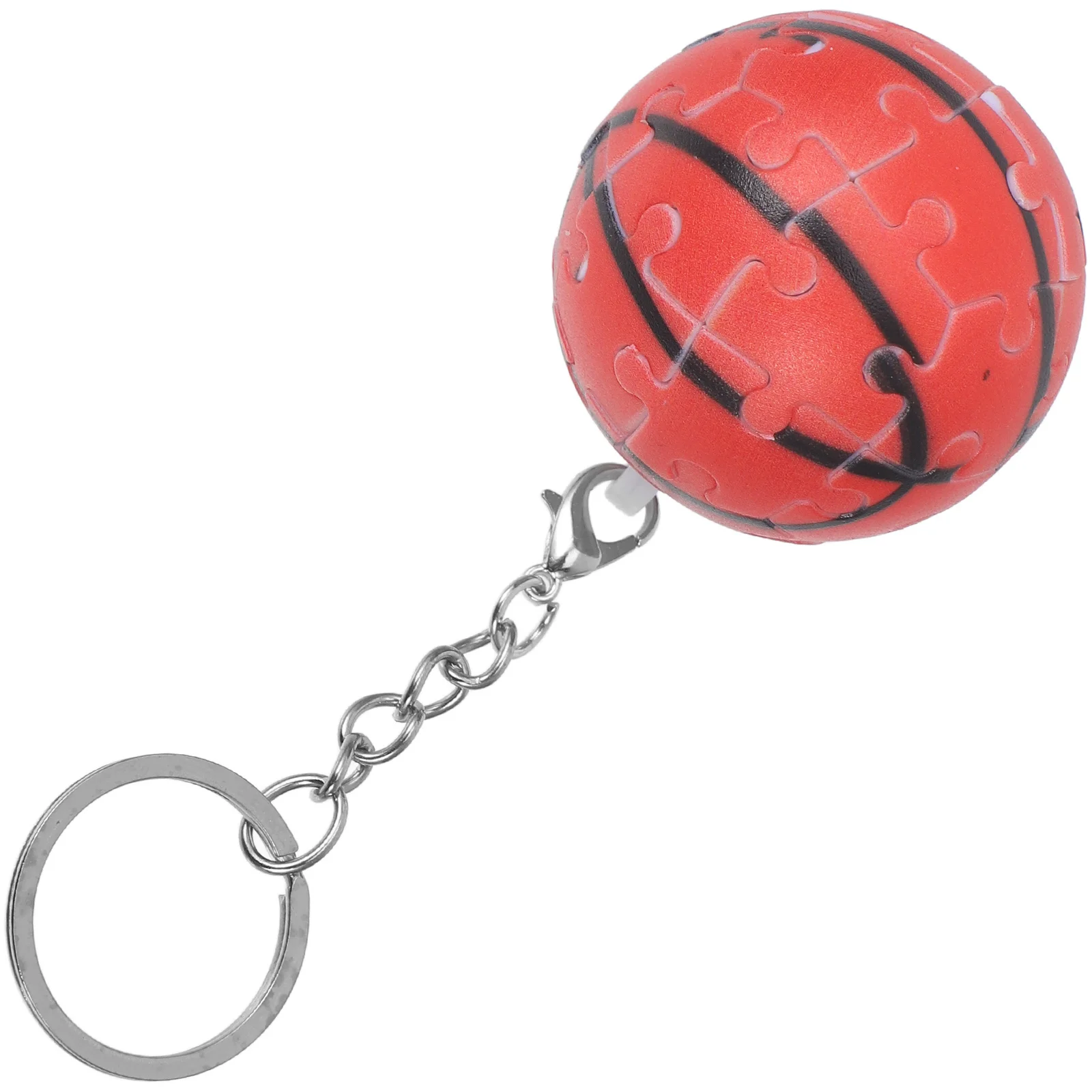 

3D Detachable Puzzle Ball Keychain Sports Key Ring Multifunctional Hanging Pendant Creative Sports Ball Fan Keepsake