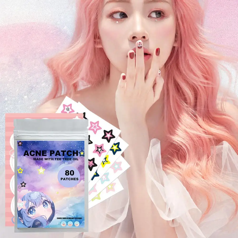 Y2K Star Pimple Patch Acne Colorful Invisible Acne Removal Skin Care Stickers Concealer Face Spot Beauty Makeup Tool Facial