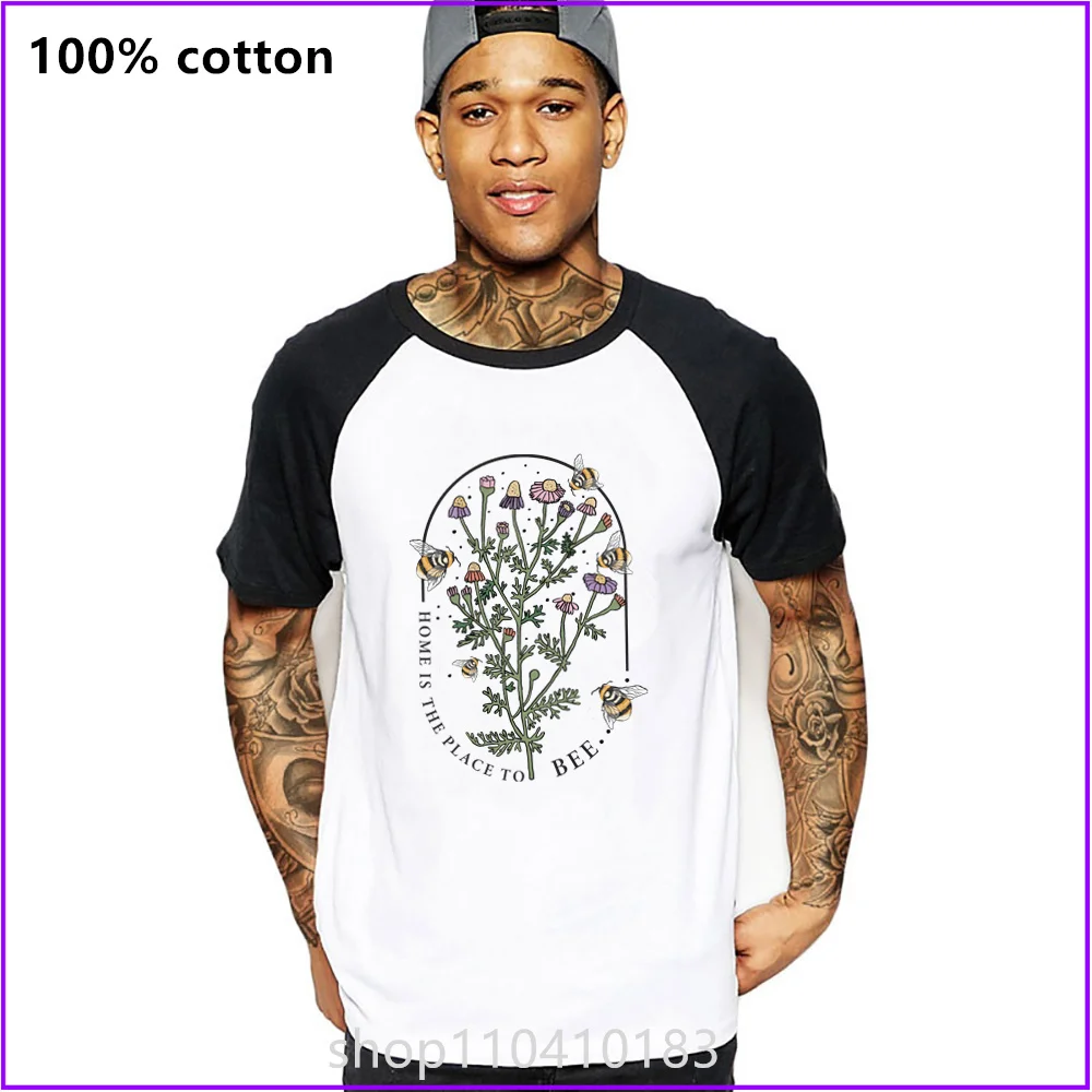 Home Is The Place To Bee Sja612 T Shirts For Men'S Women Tshirt T-Shirt Clothing Oversized Manufacturers Custom Sports Short Clo