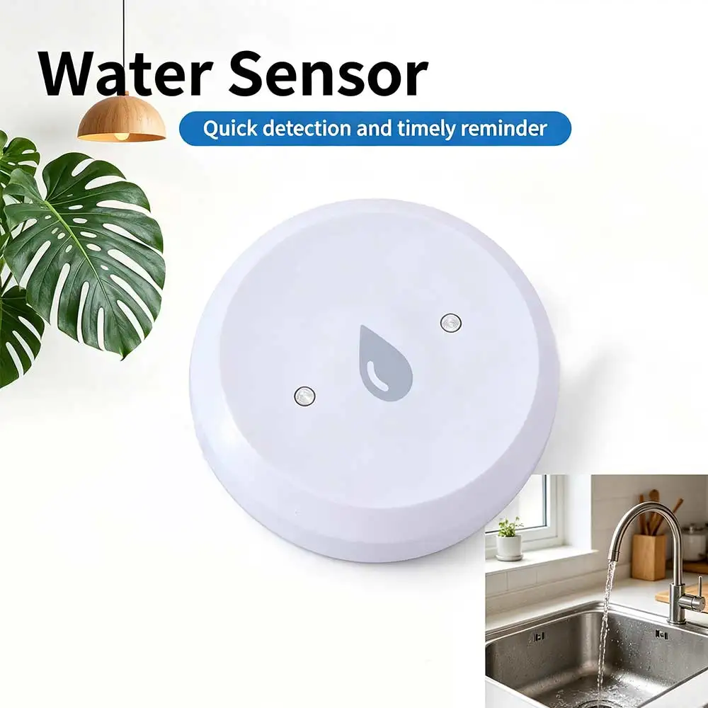 Alarm Function ZigBee Water Sensor APP Remote Monitoring Smart Life Control Leak Detector Support Home Assistant ZigBee 3.0