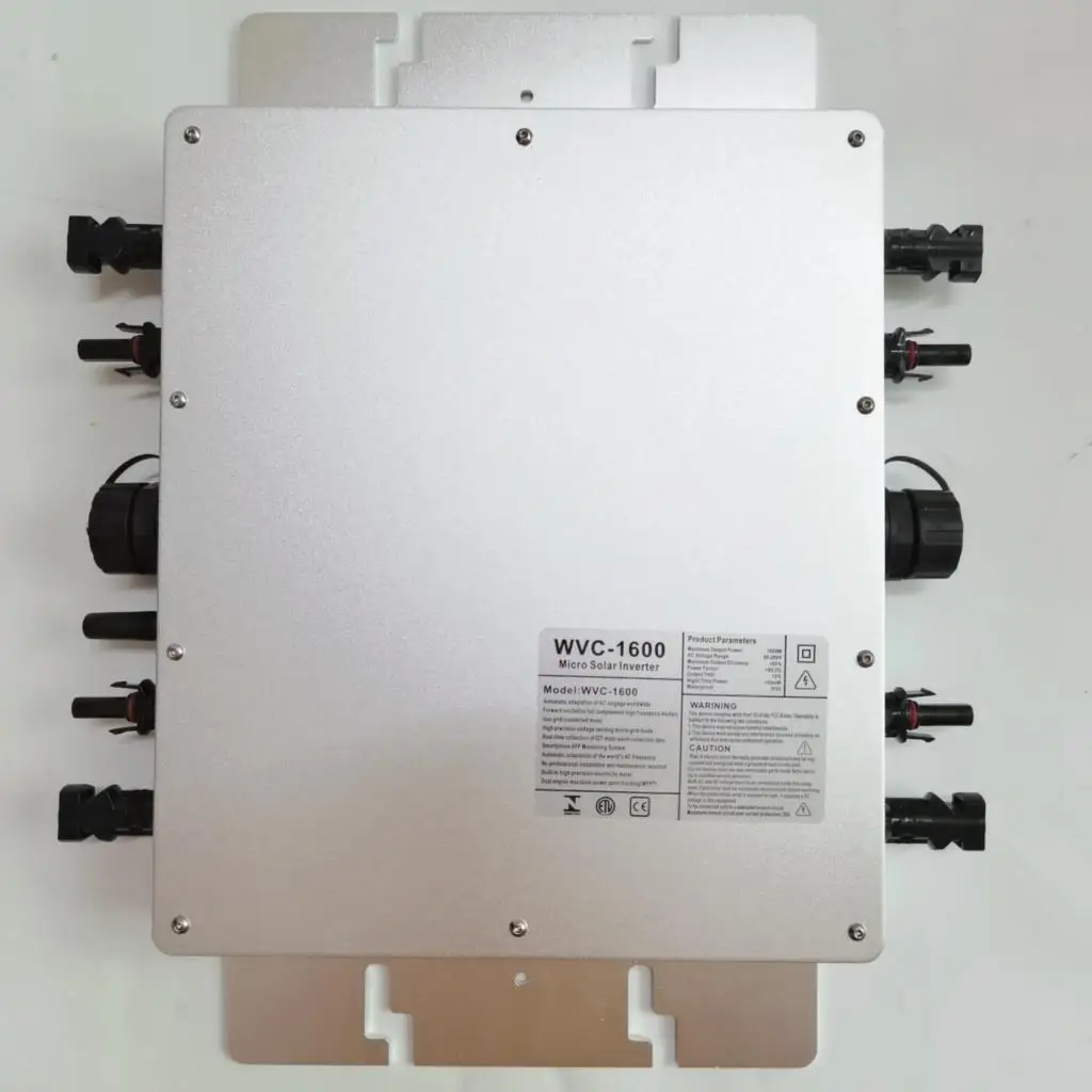 WVC 1200 واط 1400 واط 1600 واط الشمسية شبكة التعادل العاكس المدخلات DC22V-60V إلى AC110V/220 فولت WVC على الشبكة مايكرو عاكس الطاقة WIFI الإصدار