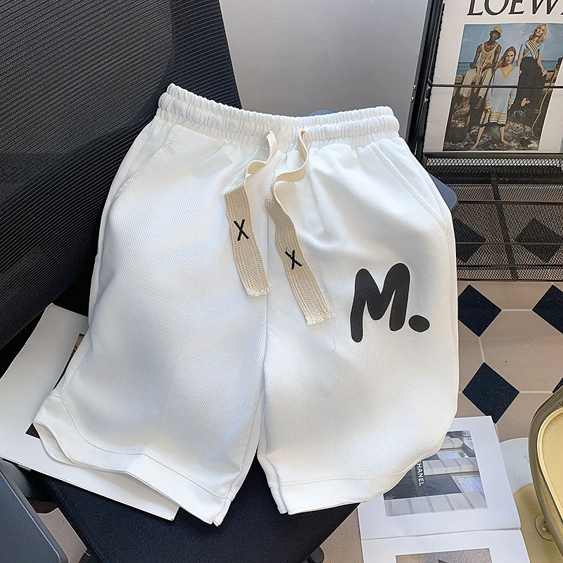 

Летние мужские свободные повседневные orts Spor длиной пять четвертей, прямые ноги с принтом, не требующие глажки, молодежный энергетический Sle