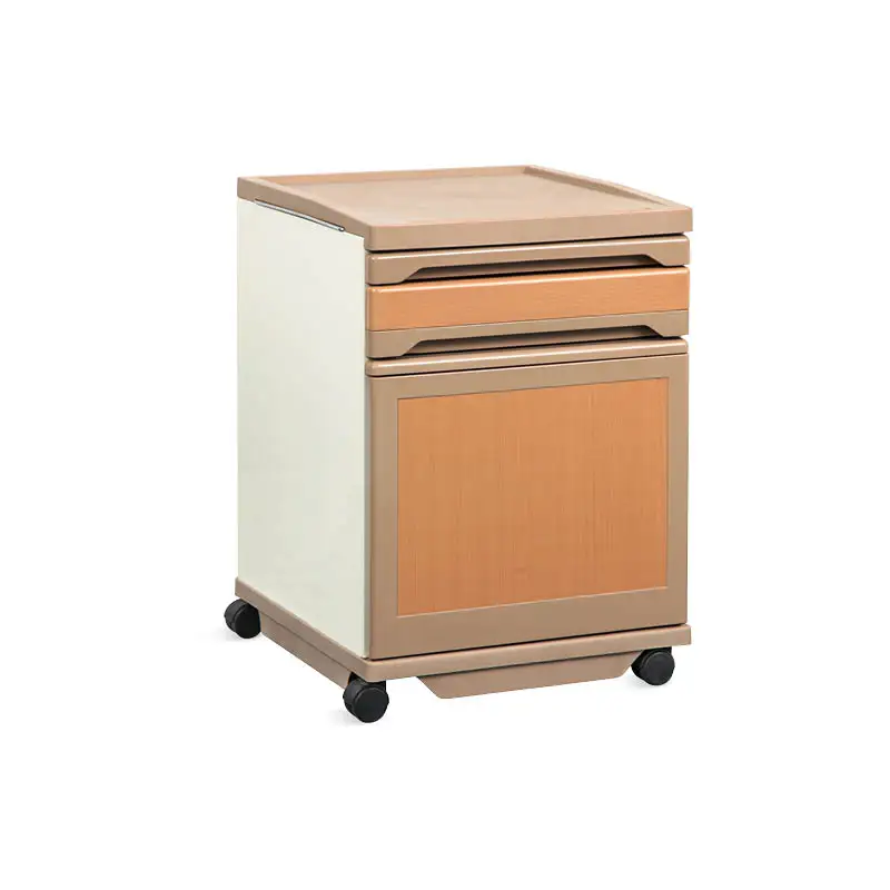 

ABS Plastic Hospital Medical Bedside Cabinet with Wheels EN60601/CE/ISO Certified 2-Year Warranty