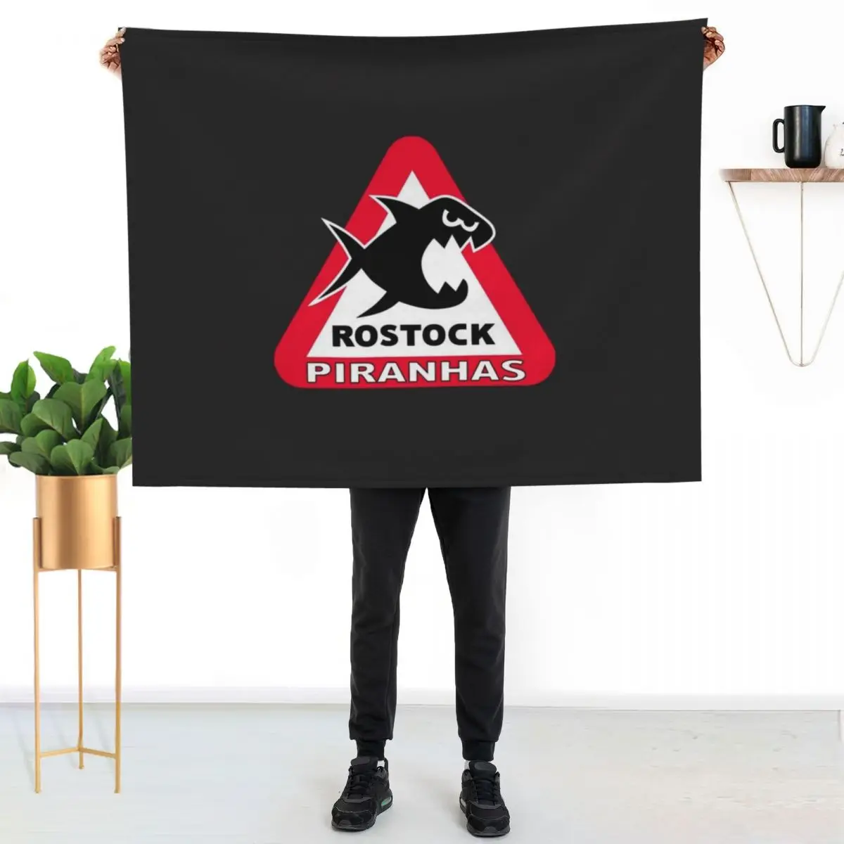 rostock-piranhas Throw Blanket Luxury Thicken For Sofa Thin Decorative Beds Luxury Designer Kid'S wednesday Blankets