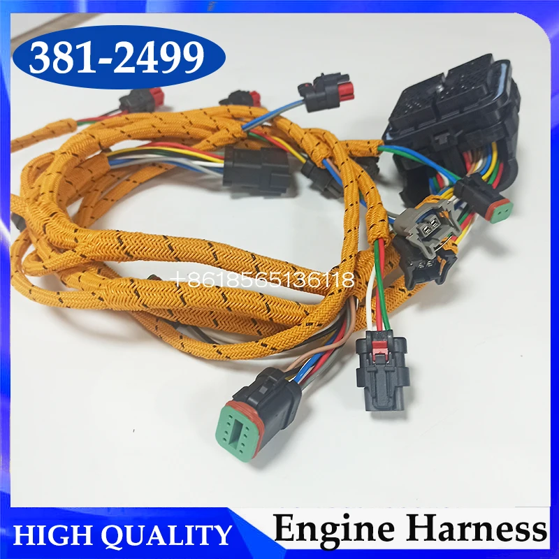 Excavator C7 New Engine Wiring Harness 381-2499 3812499 for 324D 325D Wire Harnesses