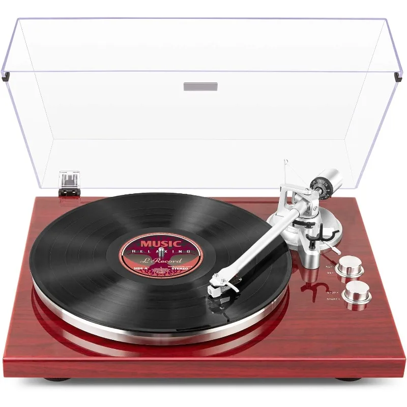 

Belt Drive Turntable with Bluetooth Connectivity, Built-in Phono Pre-amp, USB Digital Output Vinyl Stereo Record Player