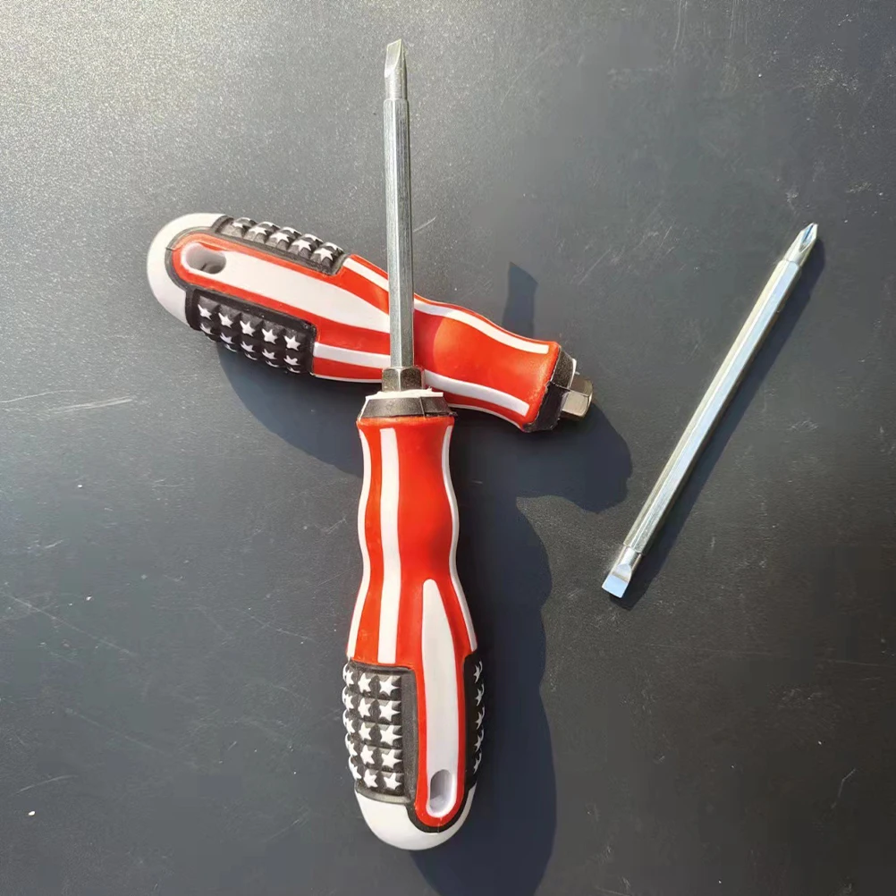 

Magnetic Tip Screwdriver Set Portable Hand Tool For Home Repair Flat Heads Cross Screwdriver Sturdy Metal Comfortable Grip
