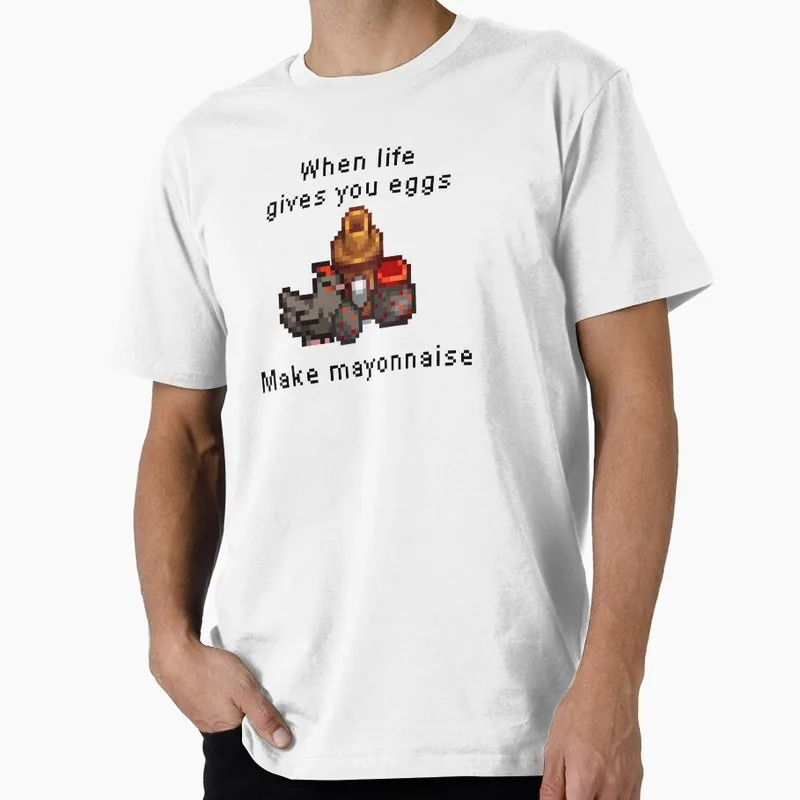 Stardew Valley Funny Quote Cute Cartoon RPG Video game Gift T Shirt for Gamer Short sleeve Graphic Clothes All Size Tops