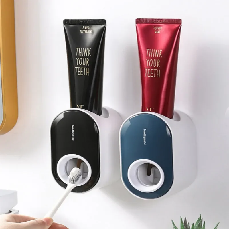 Automatic Toothpaste Dispenser Toothpaste Press Squeezer Wall Mounted Paste Squeeze Press Toothpaste Holder Bathroom Accessories