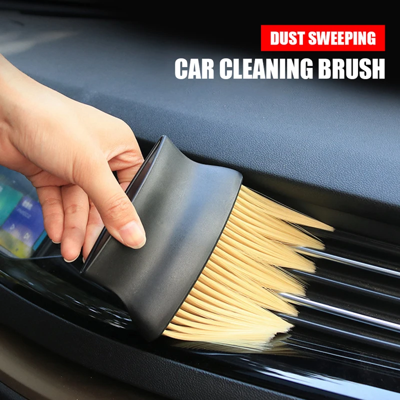 

Car Air Conditioner Air Outlet Detail Brush Interior Cleaning Brush Dust Removal Soft Brush Dust Brush Descaling Cleaning Tool