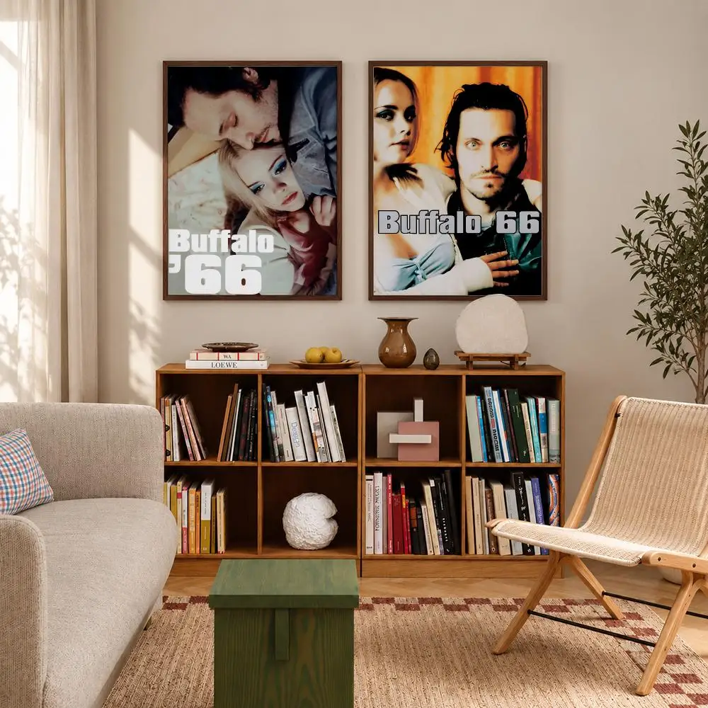 Cult Romantic Movie Buffalo 66 Poster Self‑Adhesive Waterproof Poster Sticker Coffee House Bar Wall Art Home Decor