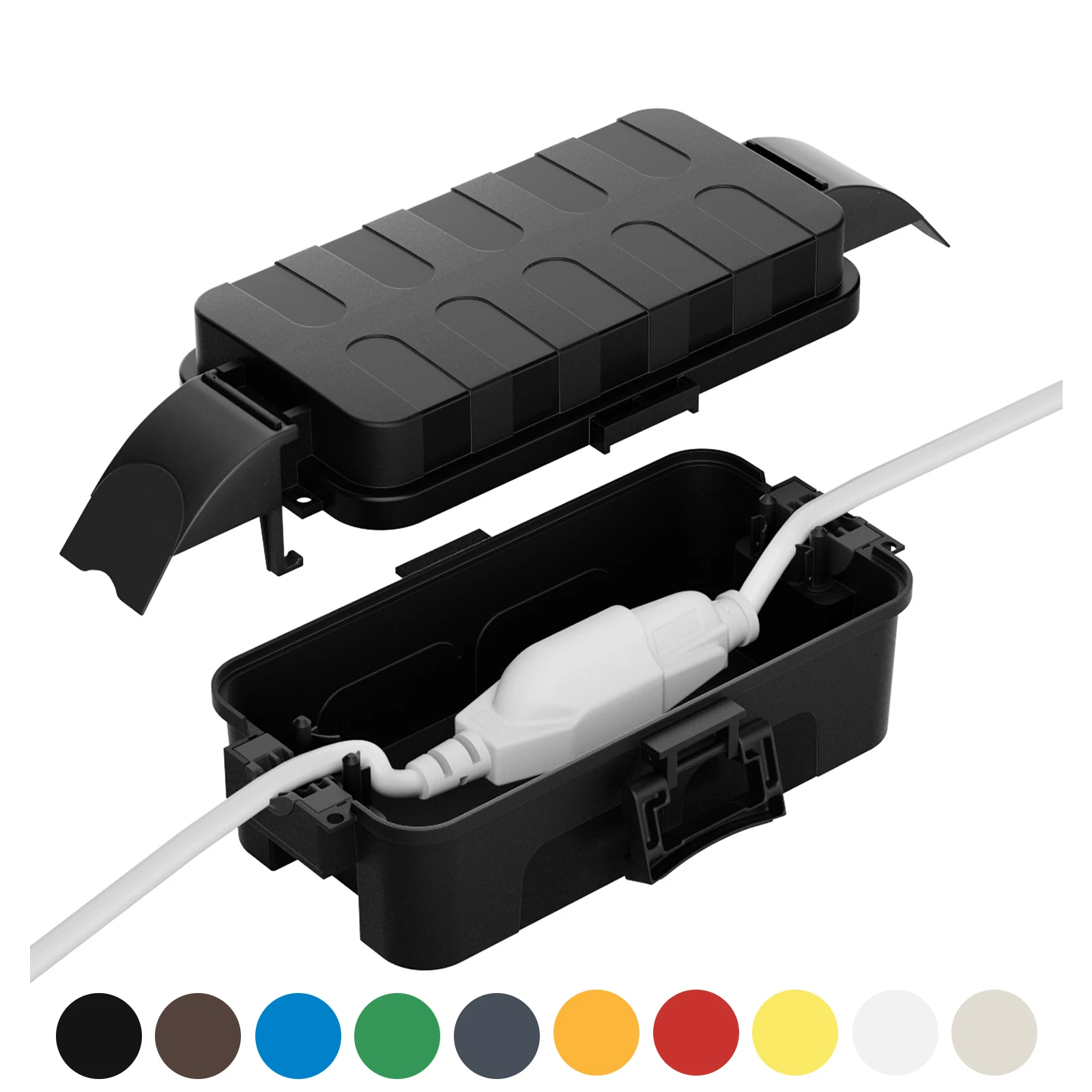 Small Outdoor Electrical Box, Available in 10 Color Options, for Protecting Plugs and Sockets