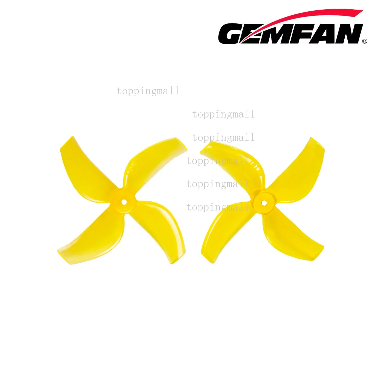 Gemfan 1613-4 المروحة 4-Blade 1.6 بوصة CW/CCW لطائرة بدون طيار FPV Racing Tiny Whoop/Inductrix عالية القوة متينة أسود رمادي أصفر