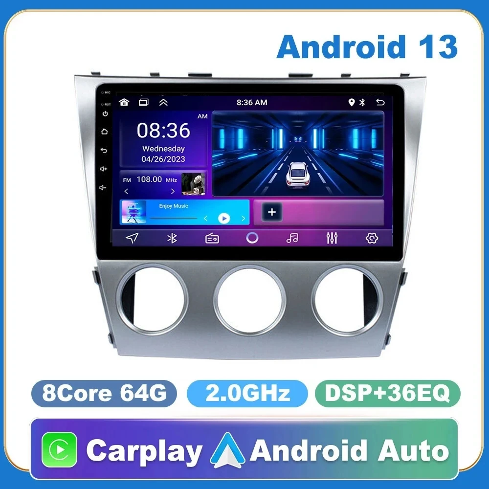 

10.1"Inch Android 13 Car Radio For Toyota Camry 2006-2011 Multimedia Video Player Navi GPS 2Din Carplay Auto Stereo Split screen
