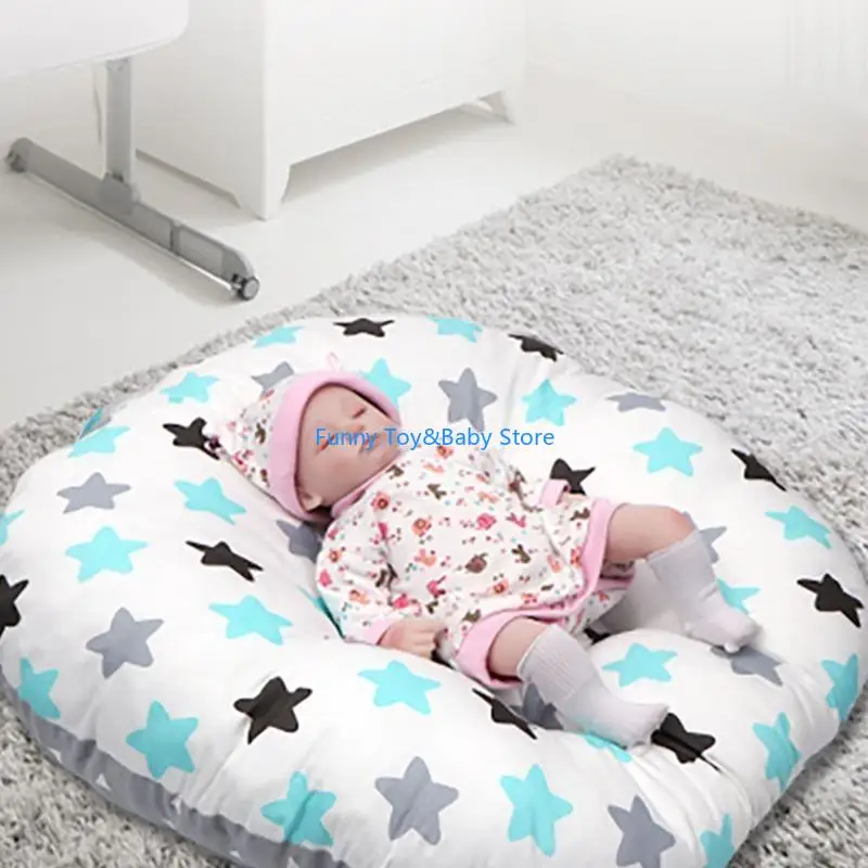 سرير بيبي عش السرير الوليد المتسكع سلة المحمولة سرير السفر مهد وسادة للرضع بنين بنات C90B