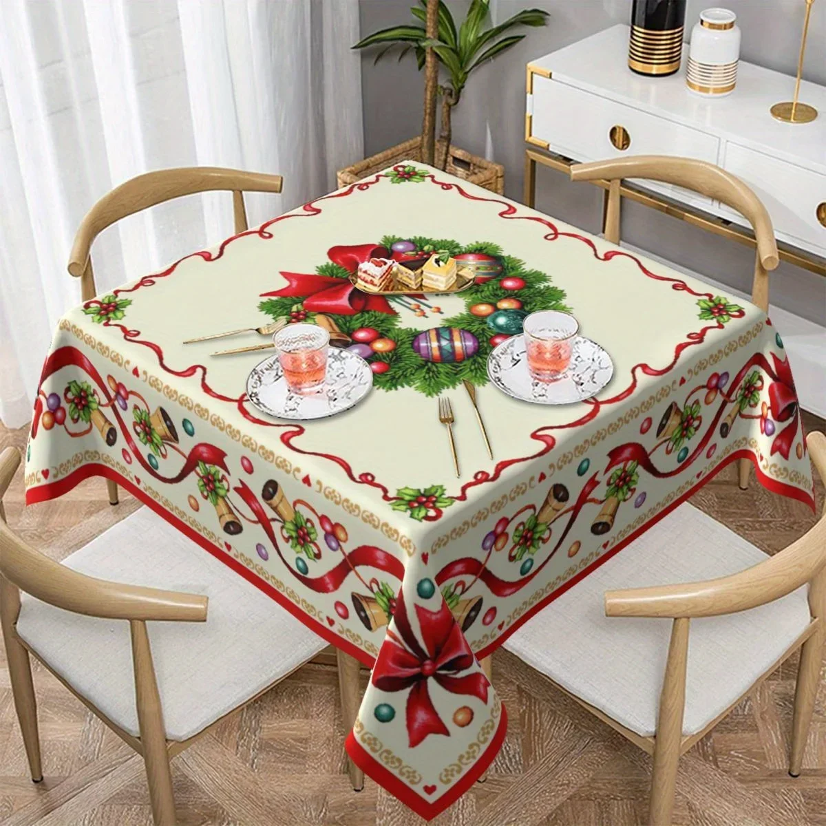 Christmas-Bells-Ribbons-Rectangle-Tablecloth-for-Table-Decor-Reusable-Winter-Xmas-Kitchen-Dining-Tablecloth-Christmas-Decoration