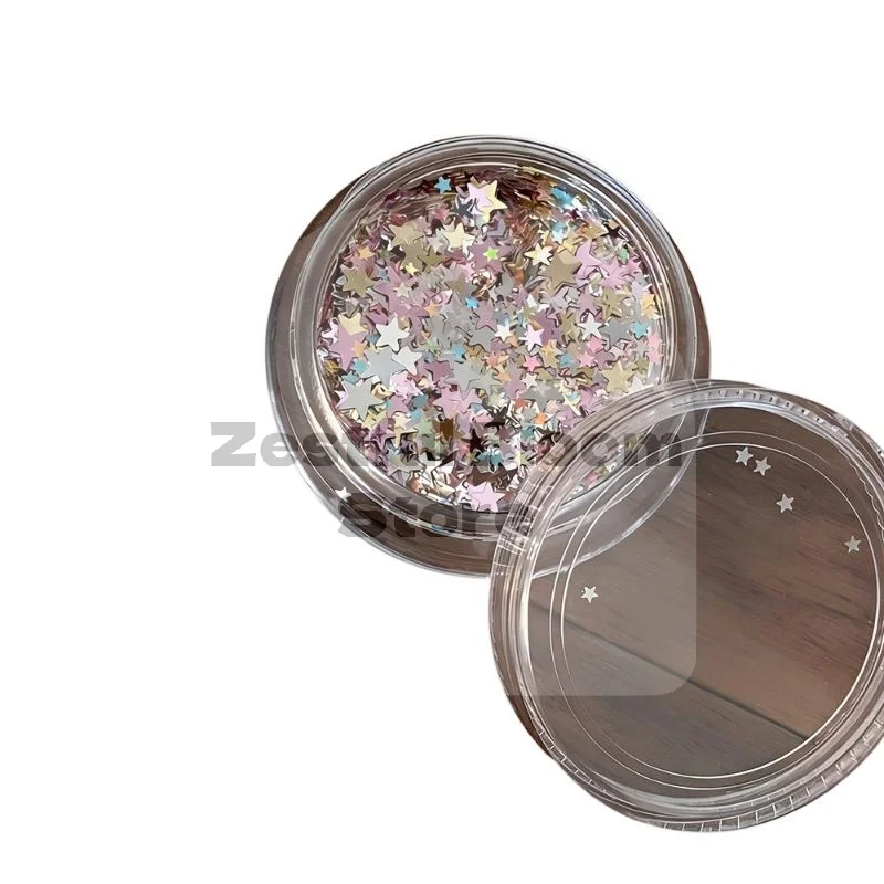 1Pcs Glitter Star Nail Sequins 3D Charming Mixed Color Candy Colored Nail Flake Five-Point Star Nail Art Decor Diy Accessor