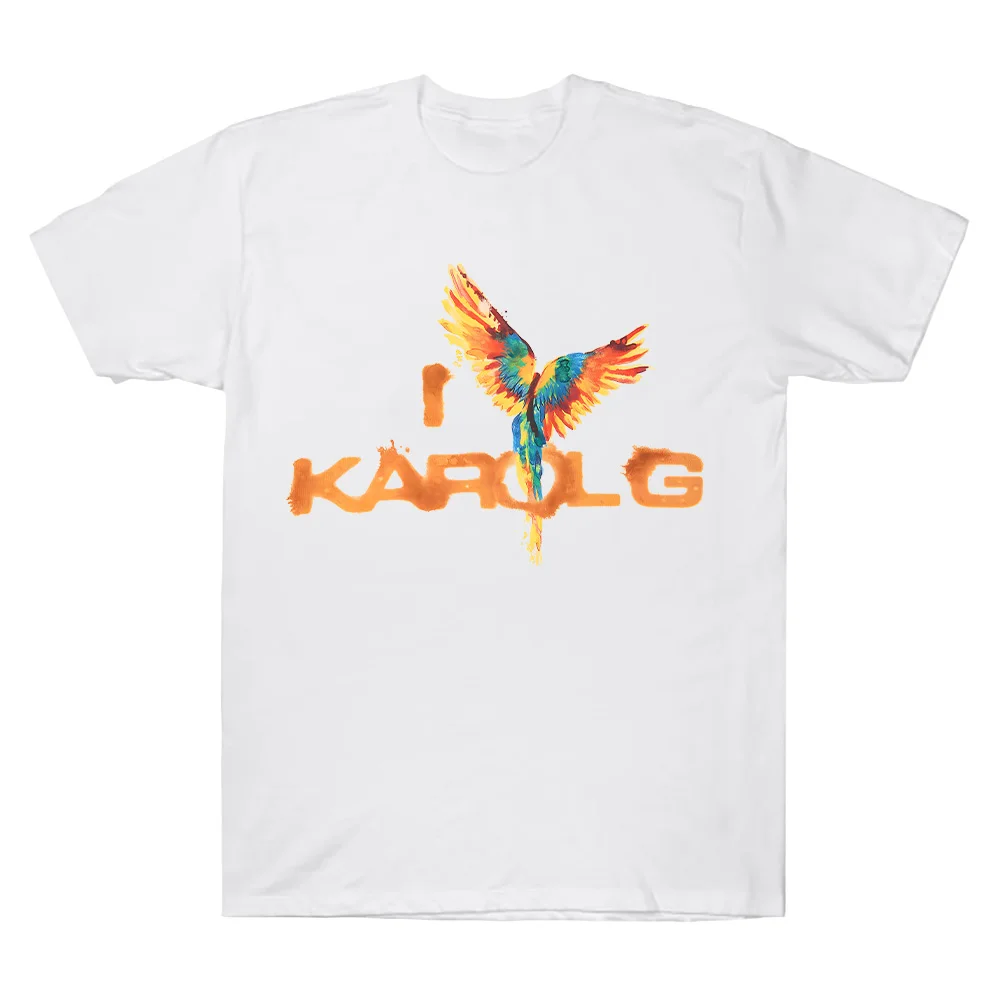 I Love Karol G Tee Karol G Fashion Casual Print T Shirt Women Men Summer Short Sleeve O Neck Top High Quality Cotton Streetwear